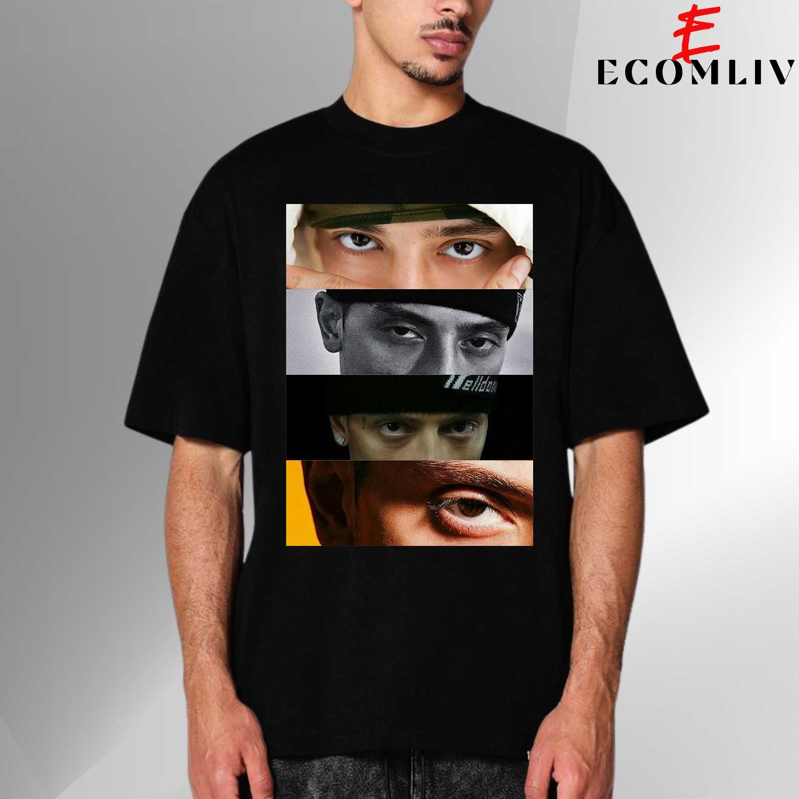 Central Cee Eyes T Shirt, Unisex Rapper Face Tee, Streetwear Graphic Shirt